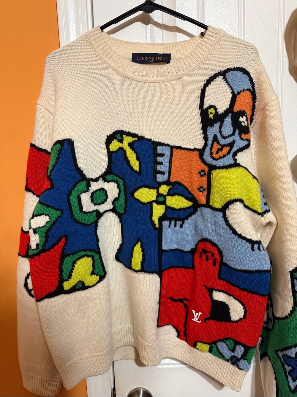 Louis Vuitton LV Puzzle Jacquard Crewneck Sweater Size XL